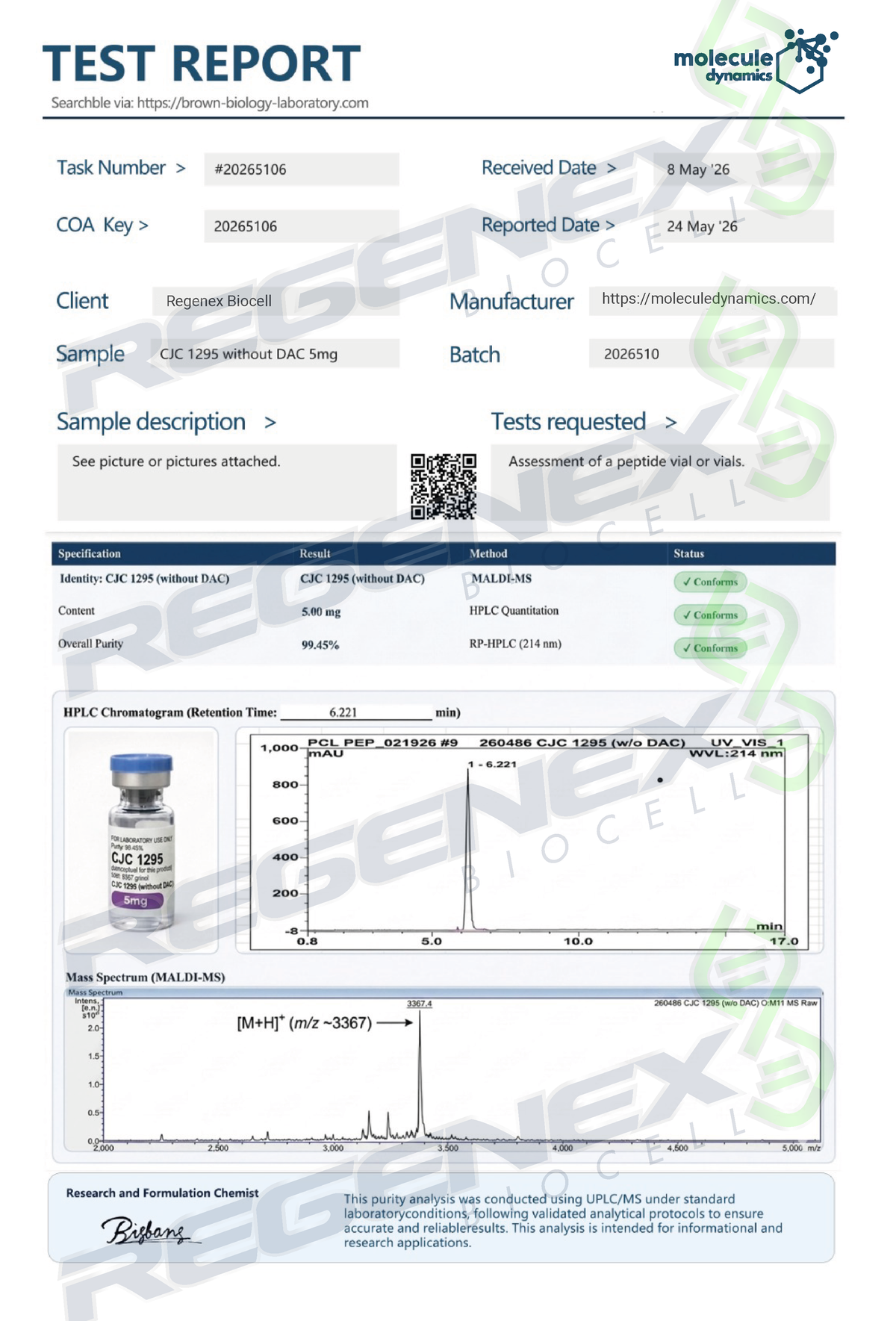 CJC-1295 sin DAC 5mg