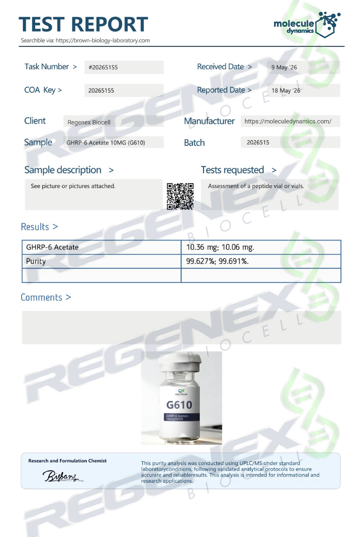 GHRP-6 Acetate 10mg
