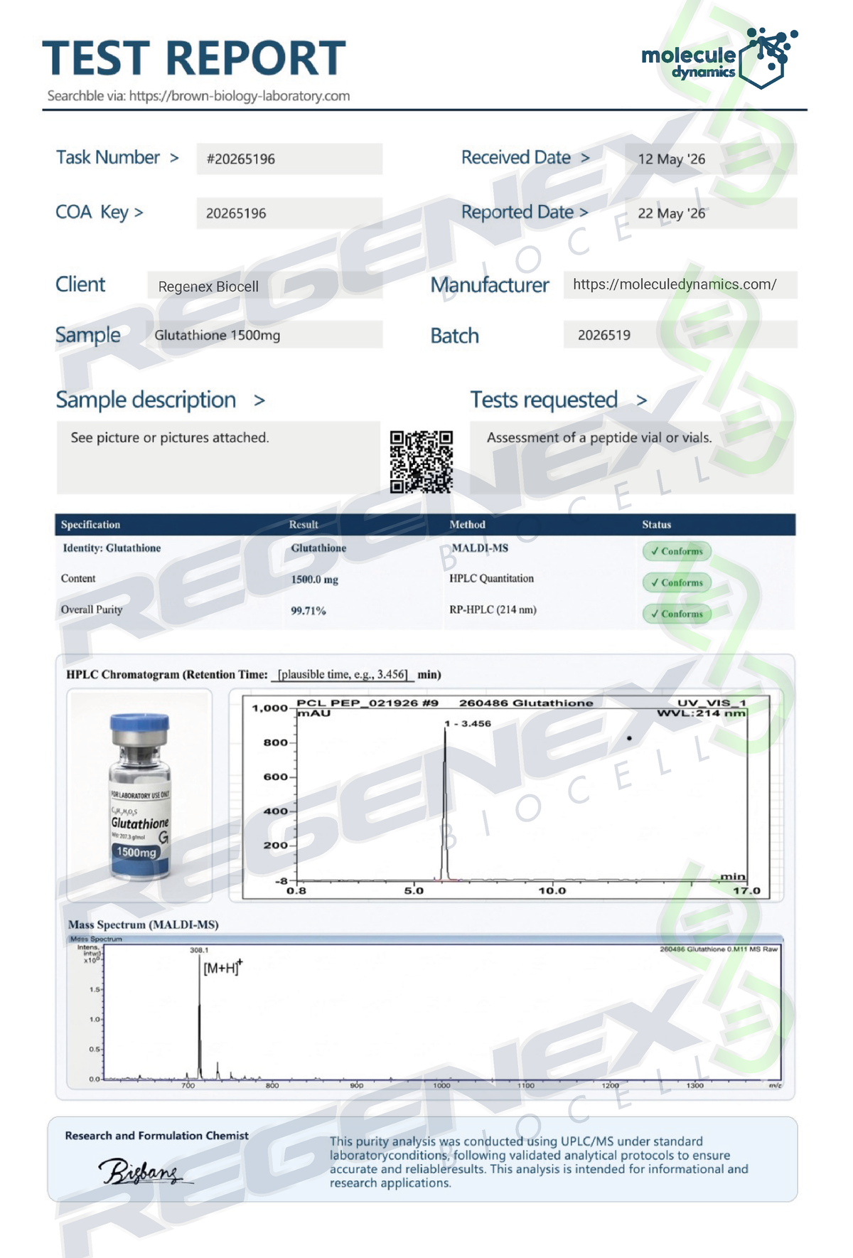 Glutathione 1 500mg