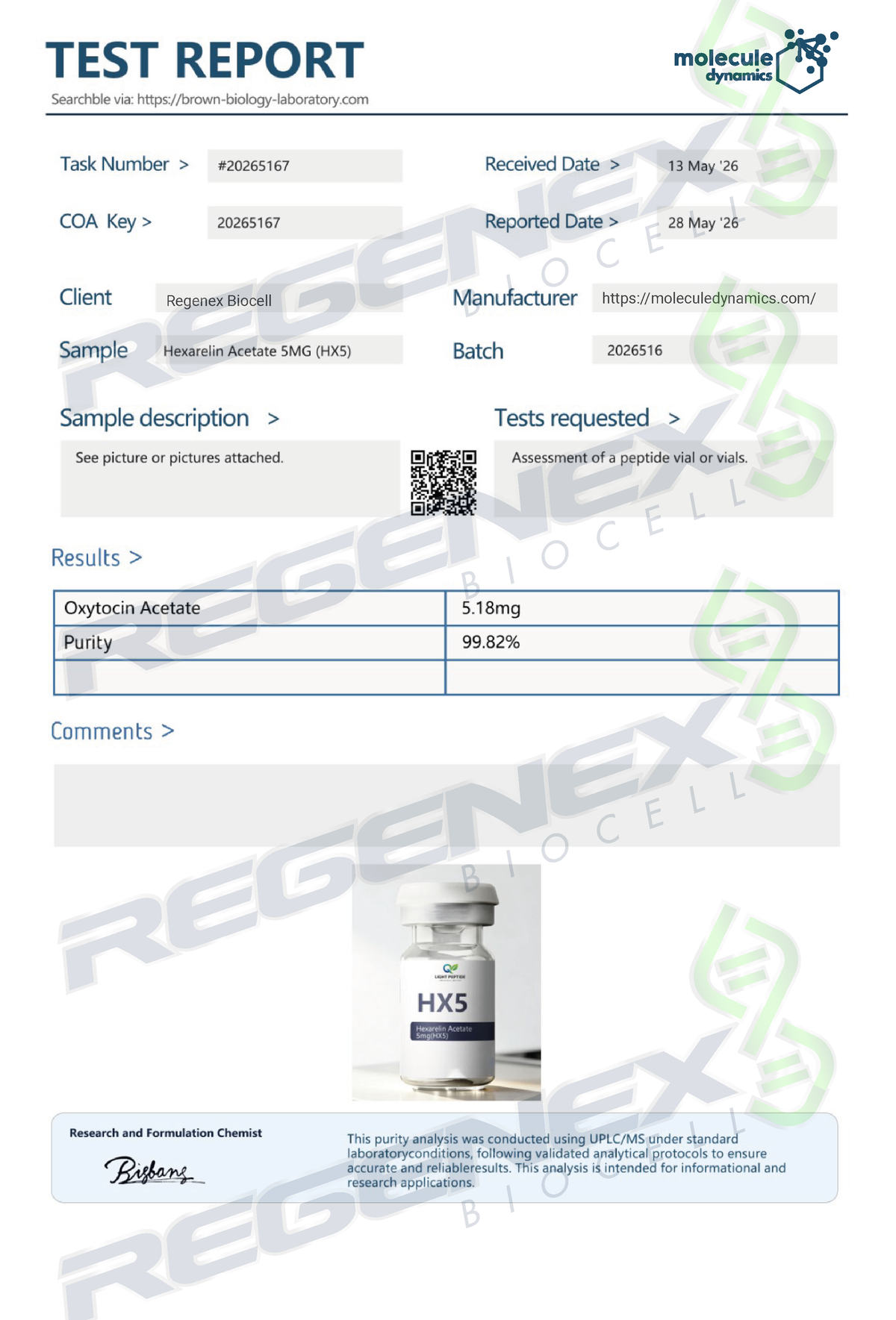 Hexamorelin Acetate 5mg