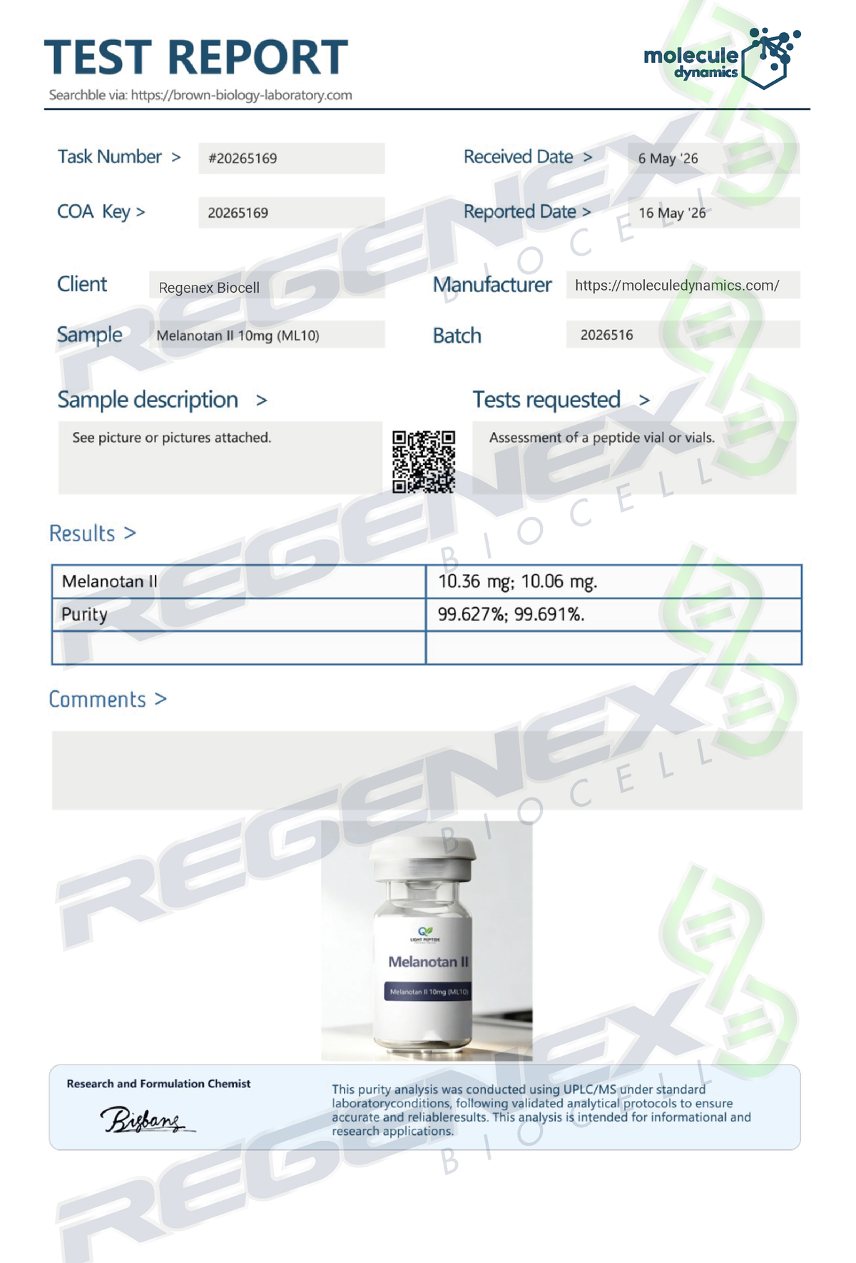 MT-2 (Melanotan 2 Acetate) 10mg