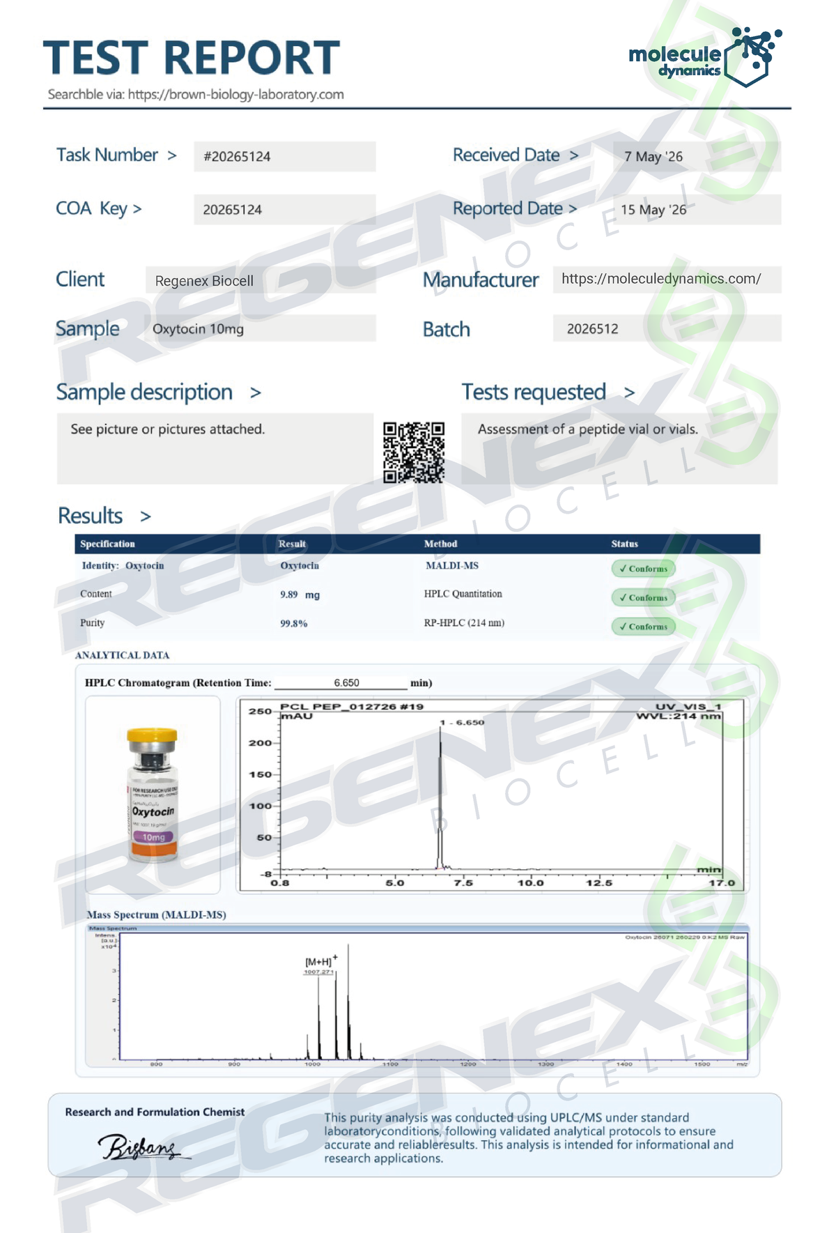 Oxytocin Acetate 10mg