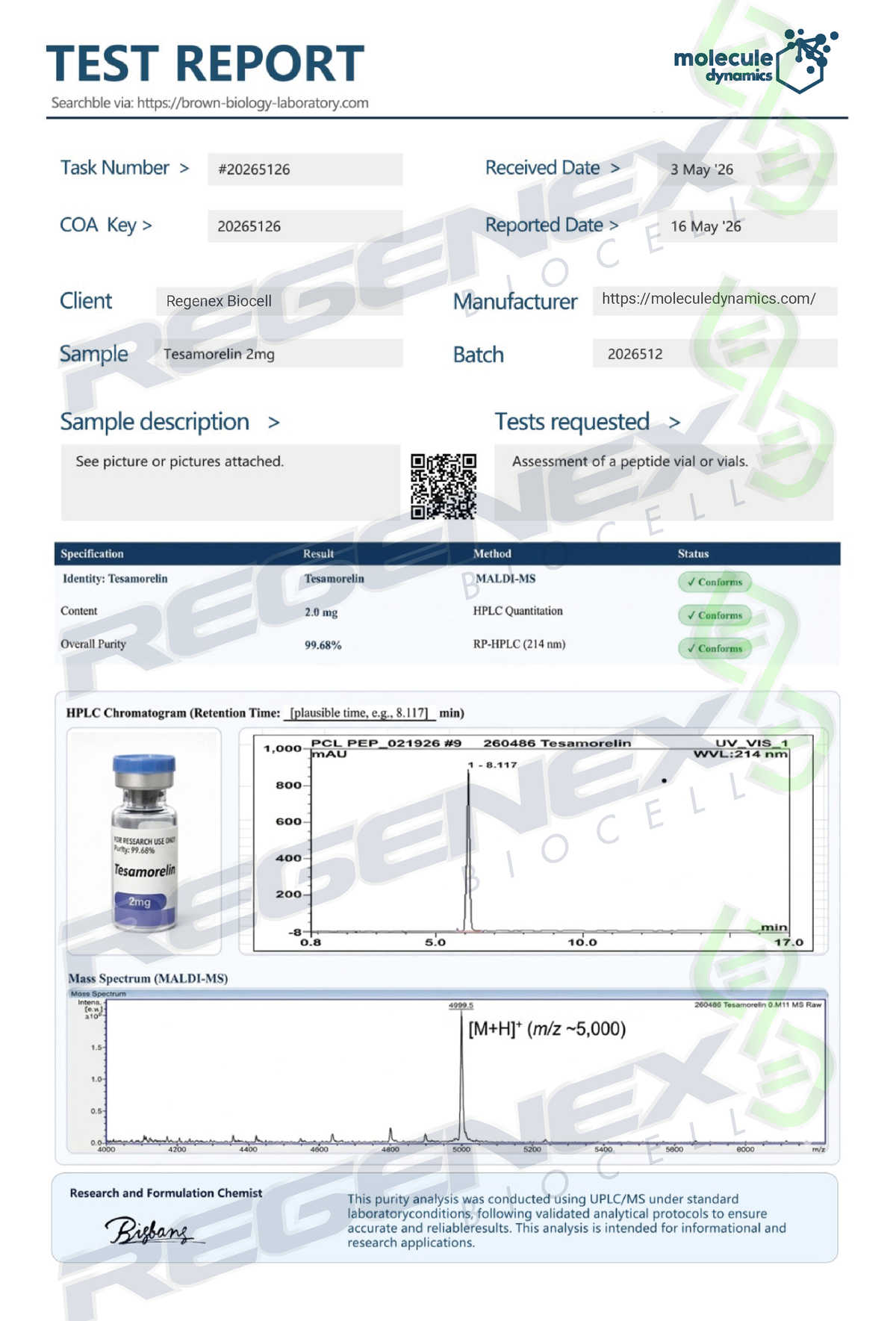 Tesamorelin 2mg