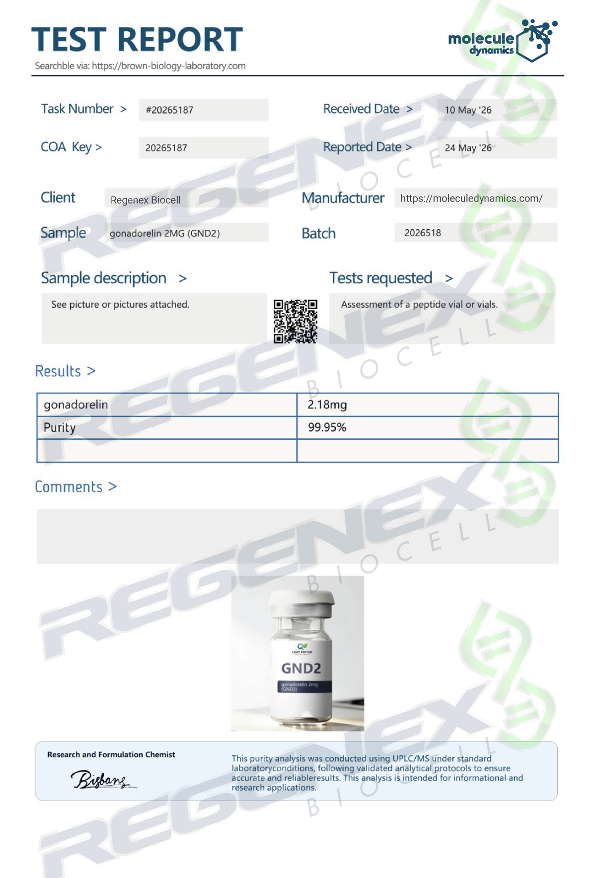Gonadorelin Acetate 2mg
